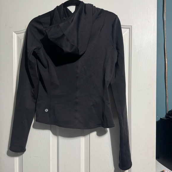 Lululemon Bold Move Zip Up Hooded Jacket Nulu Fabric Size 8 - Picture 15 of 15